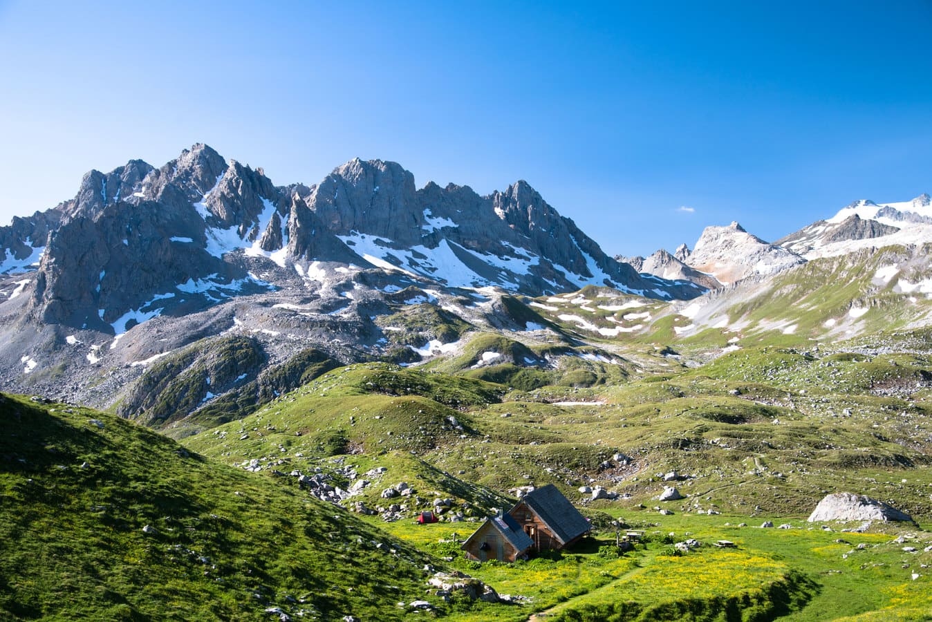 Le refuge Merlet au Mottaret