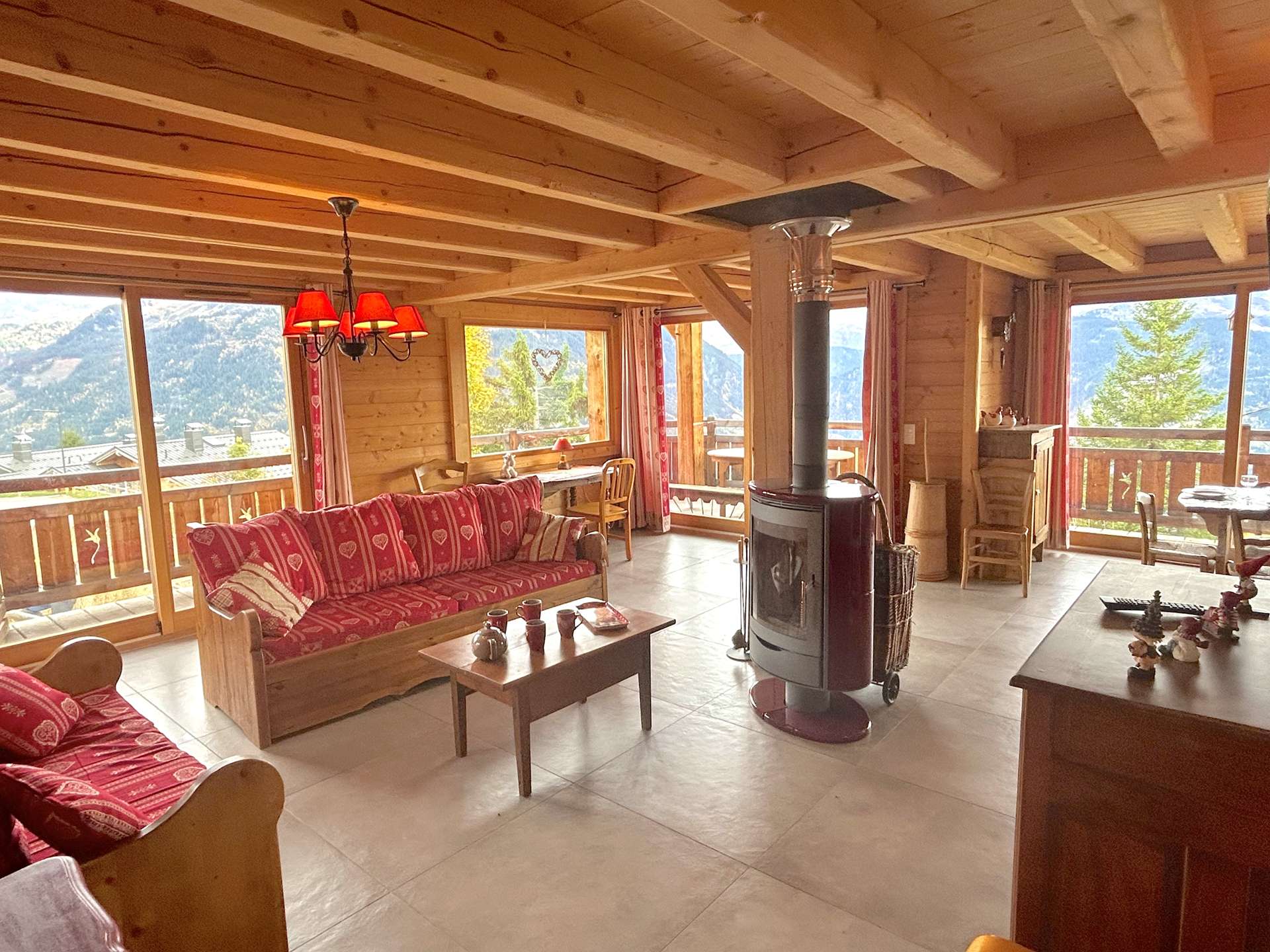 Salon - Chalet 12 Location Hauteluce