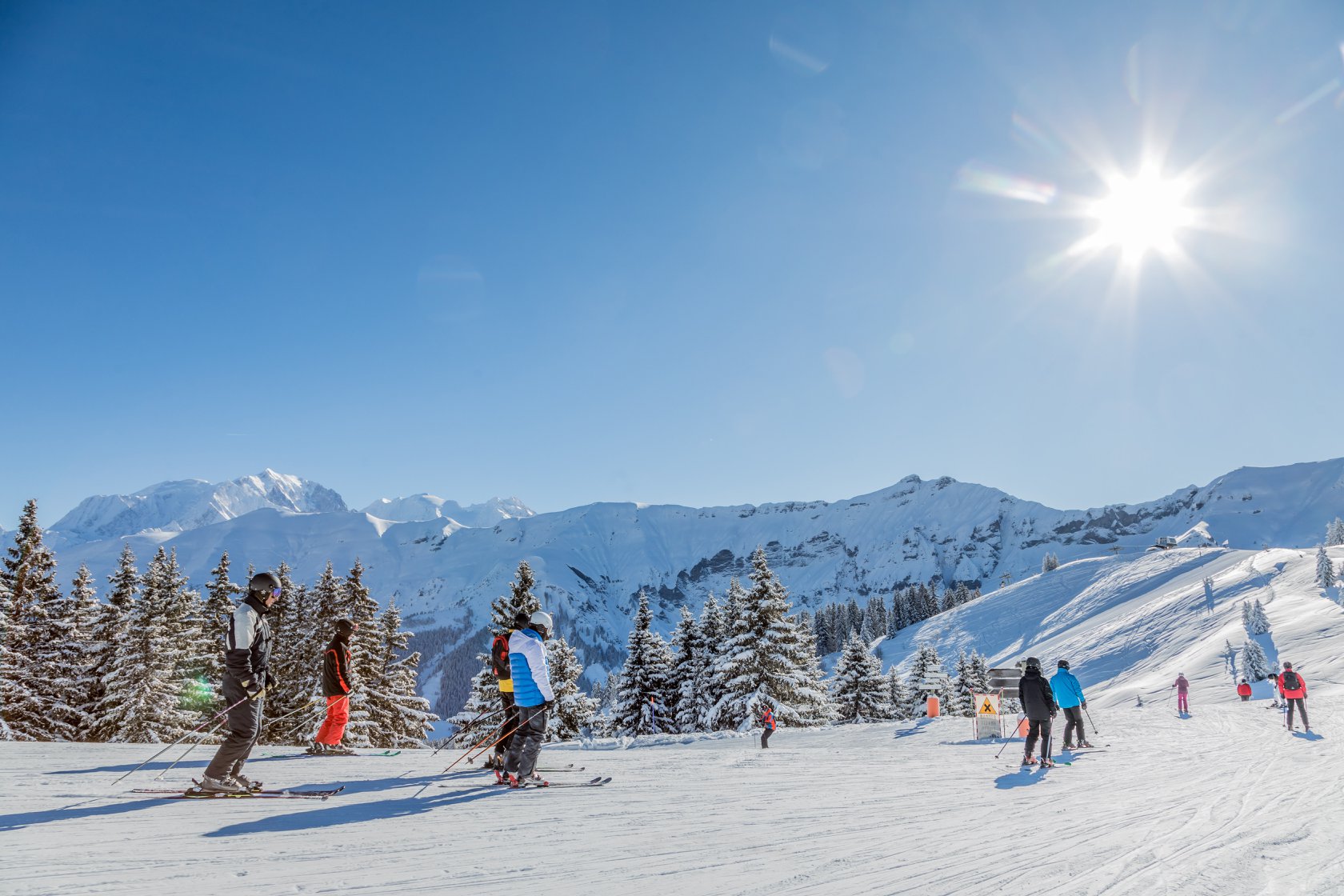 Skieurs megeve