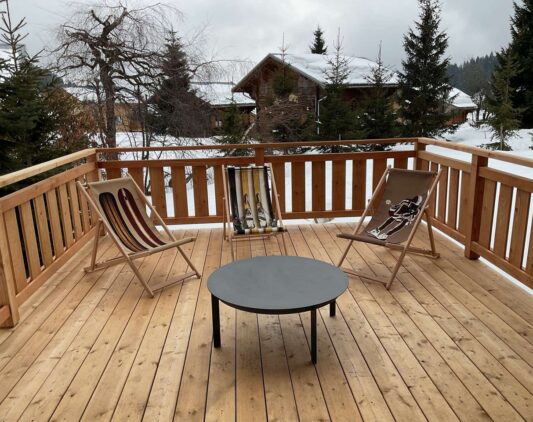 Terrasse - Chalet Ours à lunettes - Les Saisies